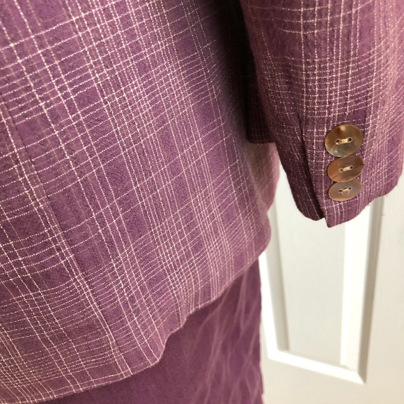 JHCollectibles 2-pc Linen Skirt Suit, Sz 14/16 - Picture 4 of 7